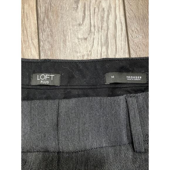 Loft Plus The Straight Pant Trouser Grey Black Charcoal Size: 14 - Picture 6 of 8